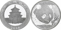 China 10 Yüan, 1 oz Panda, Bullion, PP, Silber, UNZ, KM:2410 -