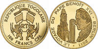 Togo 100 Francs CFA Visite de Benoît XVI à Berlin, Gold plated copper -