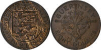 Guernsey 8 Doubles Elizabeth II, London, Bronze, VZ, KM:16 -