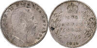 INDIA-BRITISH 2 Annas Edward VII, Calcutta, Silber, SS, KM:505 -