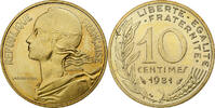 Frankreich 10 Centimes Marianne, Paris, Aluminum-Bronze, UNZ -