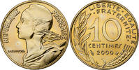 Frankreich 10 Centimes Marianne, Paris, Aluminum-Bronze, UNZ -