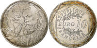 Frankreich 10 Euro Le Penseur de Rodin, MDP, Silber, VZ+ -