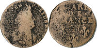 Frankreich Liard Louis XIV, Nantes, Kupfer, SGE+, Gadoury:81 -