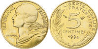Frankreich 5 Centimes Marianne, Pessac, BU, Aluminum-Bronze, UNZ -