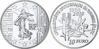 Frankreich 10 Euro Semeuse, Nouveau franc, PP, Monnaie de Paris, Silber -