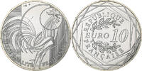 Frankreich 10 Euro Coq, Monnaie de Paris, Silver, UNZ -