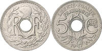 Frankreich 5 Centimes Lindauer, Paris, Kupfer-Nickel, UNZ, Gadoury:169 -
