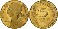 Frankreich 5 Centimes Marianne, Monnaie de Paris, PP, Aluminum-Bronze -