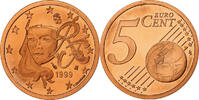 Frankreich 5 Euro Cent PP, Monnaie de Paris, Copper Plated Steel, STGL -