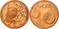 Frankreich 5 Euro Cent PP, Monnaie de Paris, Copper Plated Steel, STGL -