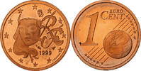Frankreich Euro Cent PP, Monnaie de Paris, Copper Plated Steel, STGL -