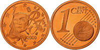 Frankreich Euro Cent PP, Monnaie de Paris, Copper Plated Steel, STGL -