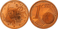 Frankreich Euro Cent PP, Monnaie de Paris, Copper Plated Steel, STGL -