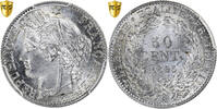 Frankreich 50 Centimes Cérès, Paris, Silber, PCGS, STGL, Gadoury:419a -