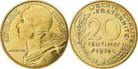 Frankreich 20 Centimes Marianne, Paris, série FDC, Aluminum-Bronze -