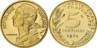Frankreich 5 Centimes Marianne, Paris, série FDC, Aluminum-Bronze -