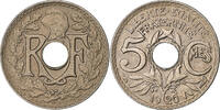 Frankreich 5 Centimes Lindauer, Paris, Petit module, Kupfer-Nickel, SS+ -