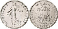 Frankreich 1/2 Franc Semeuse, Paris, série FDC, Nickel, STGL -