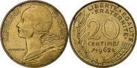 Frankreich 20 Centimes Marianne, Paris, Aluminum-Bronze, SS+ -