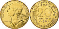 Frankreich 20 Centimes Marianne, Paris, Aluminum-Bronze, STGL -