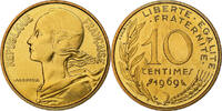 Frankreich 10 Centimes Marianne, Paris, série FDC, Aluminum-Bronze -