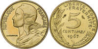 Frankreich 5 Centimes Marianne, Paris, Aluminum-Bronze, UNZ -