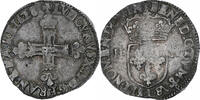 Frankreich 1/4 Ecu Louis XIII, Bayonne, Silber, S, Gadoury:27 -