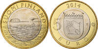 Finnland 5 Euro Black-throated loon, Vantaa, Bi-Metallic, UNZ, KM:208 -