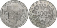 Österreich 100 Schilling Internationales Zentrum, Vienna, Silber, VZ -