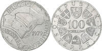 Österreich 100 Schilling Bregenz, Vienna, Silber, VZ -