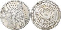 Frankreich 5 Euro Semeuse, MDP, Silber, VZ+, KM:1580 -