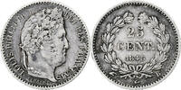 Frankreich 25 Centimes Louis-Philippe, Rouen, Silber, SS, Gadoury:357 -