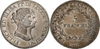 Republic of Lucca 5 Franchi Felix and Elisa, Florence, Silber, S+ -