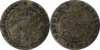 Frankreich 10 Centimes Napoleon I, Rouen, Billon, S+, Gadoury:190 -