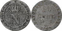 Frankreich 10 Centimes Napoleon I, Limoges, Billon, S+, Gadoury:190 -