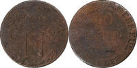 Frankreich 10 Centimes Napoleon I, Toulouse, Billon, SGE+, Gadoury:190 -