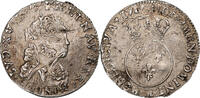 Frankreich 1/10 Écu vertugadin Louis XV, Toulouse, réformé, Silber -