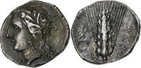 Nomos Lucania, Metapontum, Silber, SS+, HGC:1-1063, HN -