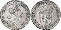 Frankreich 1/4 Ecu Louis XIII, Paris, Point, Silber, SS+, Gadoury:48 -