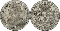Frankreich 1/2 Ecu aux branches d'olivier Louis XV, Aix, Silber, S+ -