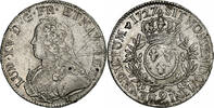 Frankreich Ecu aux branches d'olivier Louis XV, Rennes, Silber, SS -