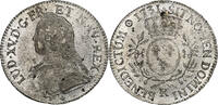 Frankreich Ecu aux branches d'olivier Louis XV, Bordeaux, Silber, SS -