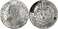 Frankreich Ecu aux branches d'olivier Louis XV, Bordeaux, Silber, S+ -