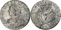 Frankreich Ecu aux branches d'olivier Louis XV, Bayonne, Silber, SS -