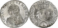 Frankreich Ecu aux branches d'olivier Louis XV, Bayonne, Silber, SS -
