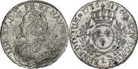 Frankreich Ecu aux branches d'olivier Louis XV, Bayonne, Silber, SS+ -