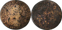 Frankreich Liard Louis XIV, Kupfer, SGE+, Gadoury:81 -