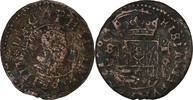 Spanien 16 Maravedis Philip IV, Seville, Kupfer, S, KM:172.7 -