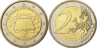 Finnland 2 Euro Traité de Rome, Bi-Metallic, UNZ, KM:138 -